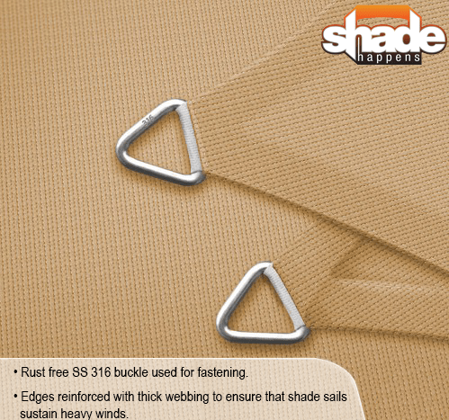 SHADE HAPPENS Premium Shade Sail | Caramel - thumbnail 4